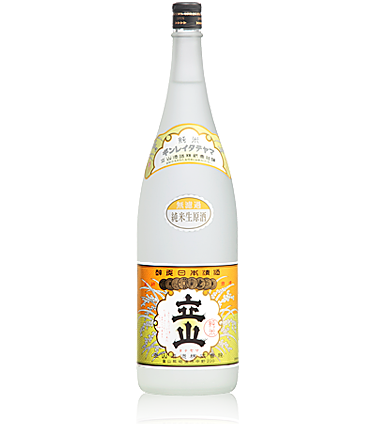 立山無濾過純米生原酒 1.8L詰